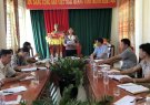Đoàn giám sát của huyện ủy Triệu Sơn về kiểm tra tiến độ 