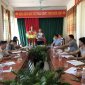 Đoàn giám sát của huyện ủy Triệu Sơn về kiểm tra tiến độ 